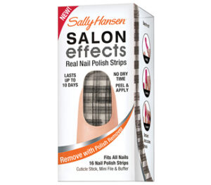 SALON EFFECTS REAL NAIL POLISH STRIPS (TWEED-LE DEE) BY SALLY HA